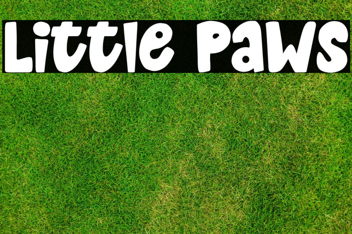Little Paws Font examples