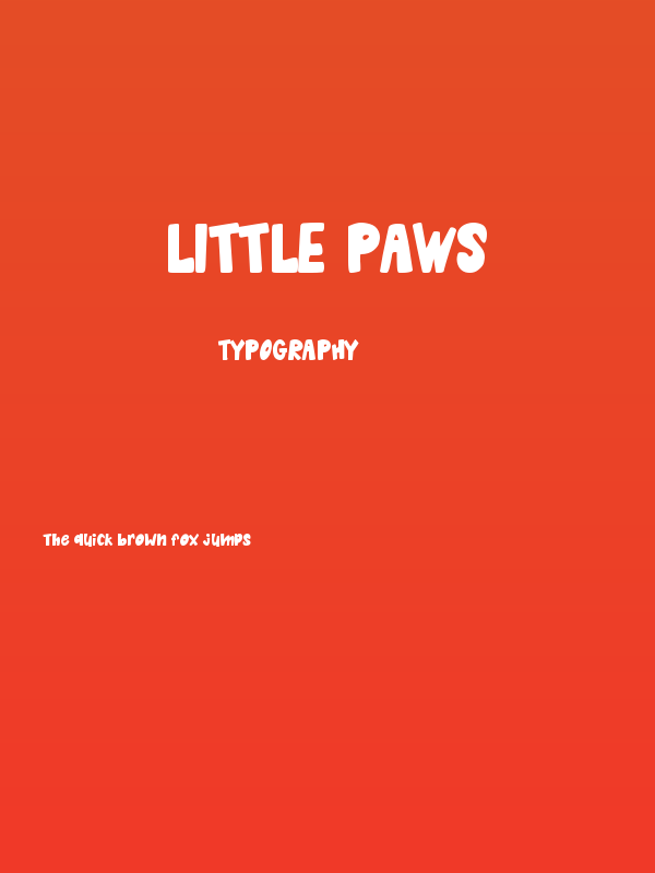 Little Paws Poster