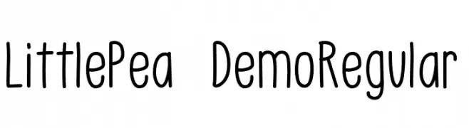Little Pea - Demo Regular  baixar fontes gratis
