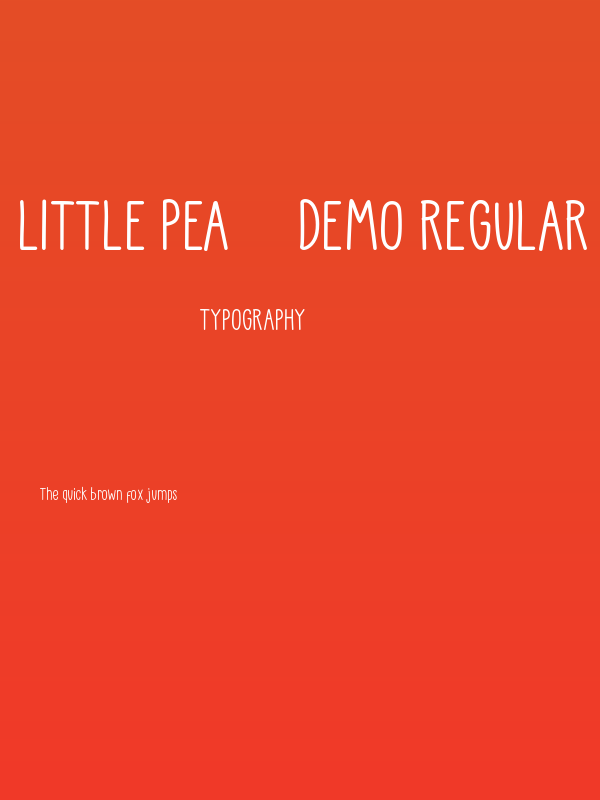 Little Pea - Demo Regular Poster
