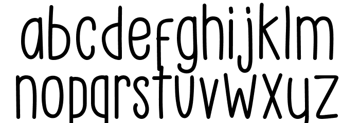 Little Pea - Demo Regular Font LOWERCASE
