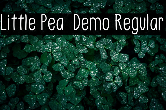 Little Pea - Demo Regular Example 3