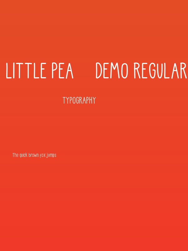 Little Pea - Demo Regular Poster