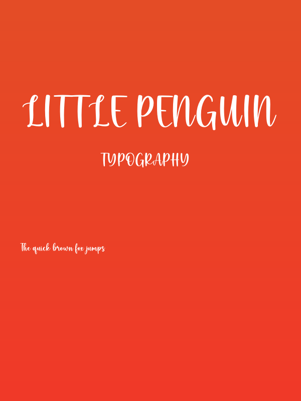 Little Penguin Poster
