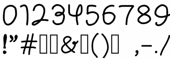 Little Picnic Font OTHER CHARS