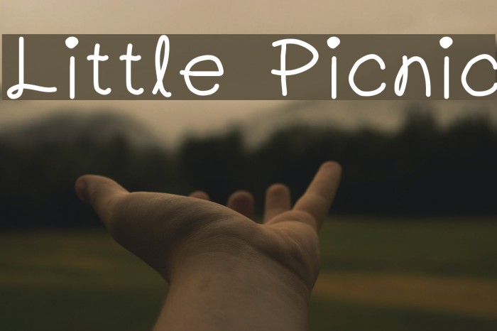 Little Picnic Font examples