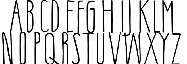 Little Pinky Schriftart Groß