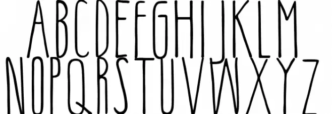 Little Pinky फ़ॉन्ट लोअरकेस