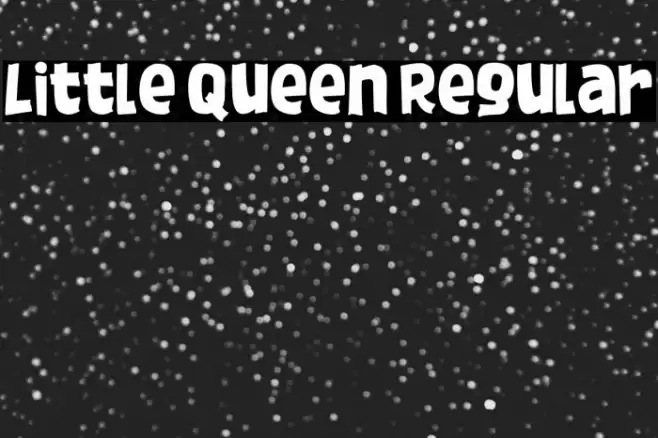 Little Queen Regular Font examples