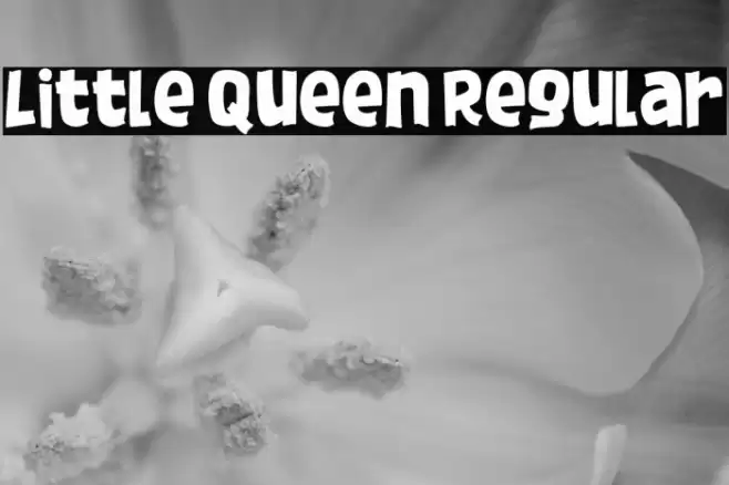 Little Queen Regular Font examples