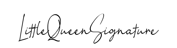 Little Queen Signature  لخطوط تنزيل