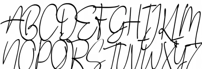 Little Queen Signature Шрифта ВЕРХНИЙ