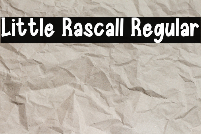 Little Rascall Regular Example 1