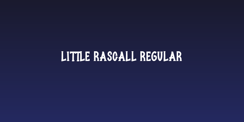 Little Rascall Regular Social Header