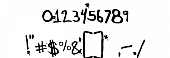 Little Ryan O Lucky Font OTHER CHARS