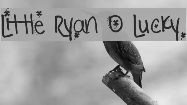 Little Ryan O Lucky Font examples