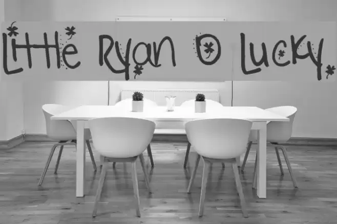 Little Ryan O Lucky Font examples