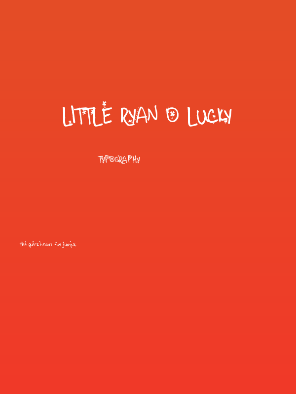 Little Ryan O Lucky Poster