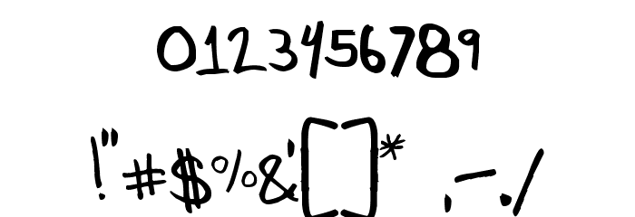 Little Ryan Font OTHER CHARS
