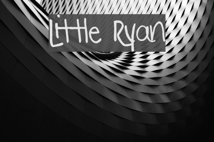 Little Ryan Font examples