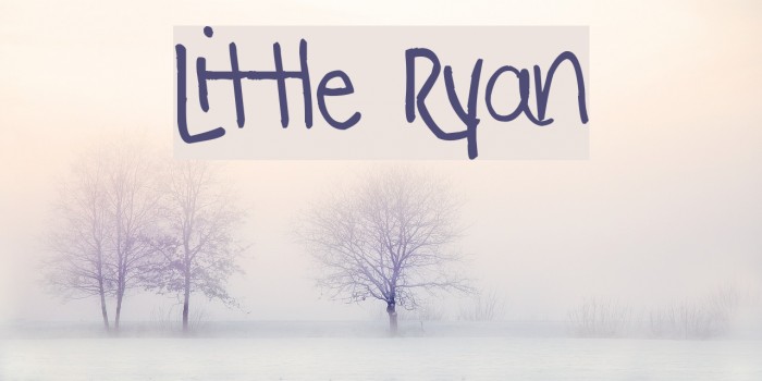 Little Ryan Font examples