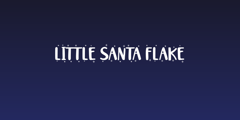 Little Santa Flake Social Header
