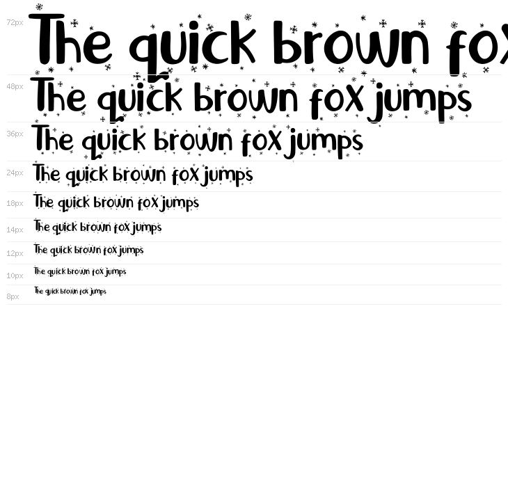 Little Santa Flake Waterfall