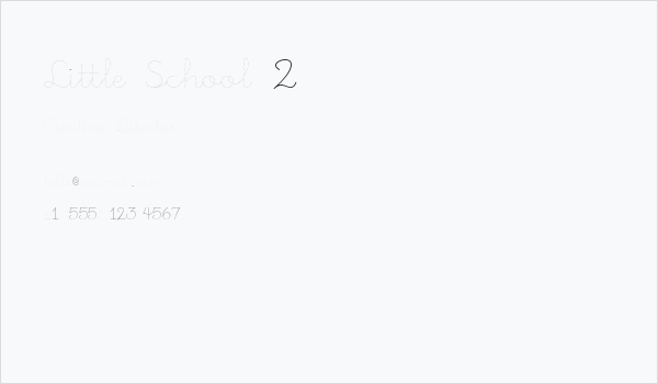 Little School 2 Business Card