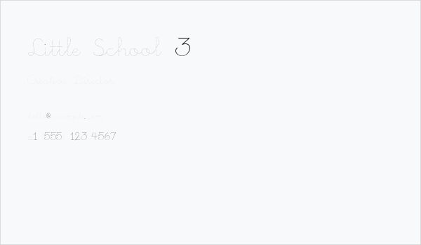 Little School 3 Business Card