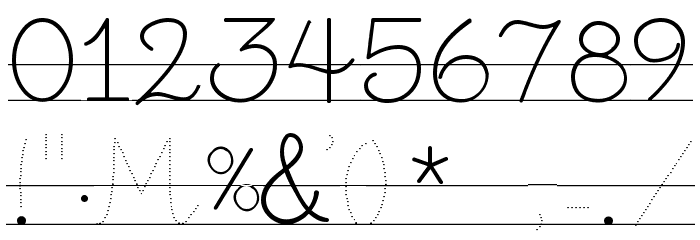 Little School 5 Schriftart Anderer Schreiben