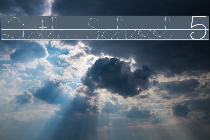 Little School 5 Schriftart examples