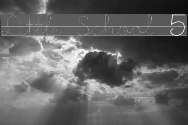 Little School 5 Font examples