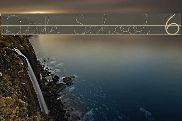 Little School 6 Font examples