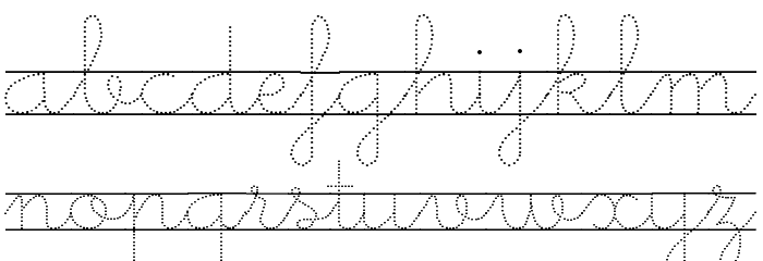 Little School 7 Font LOWERCASE