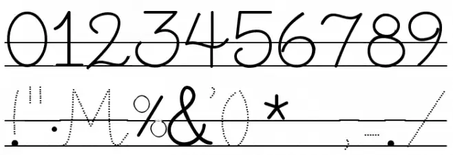 Little School 8 Font OTHER CHARS