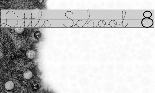Little School 8 Font examples