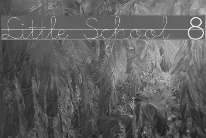 Little School 8 Font examples