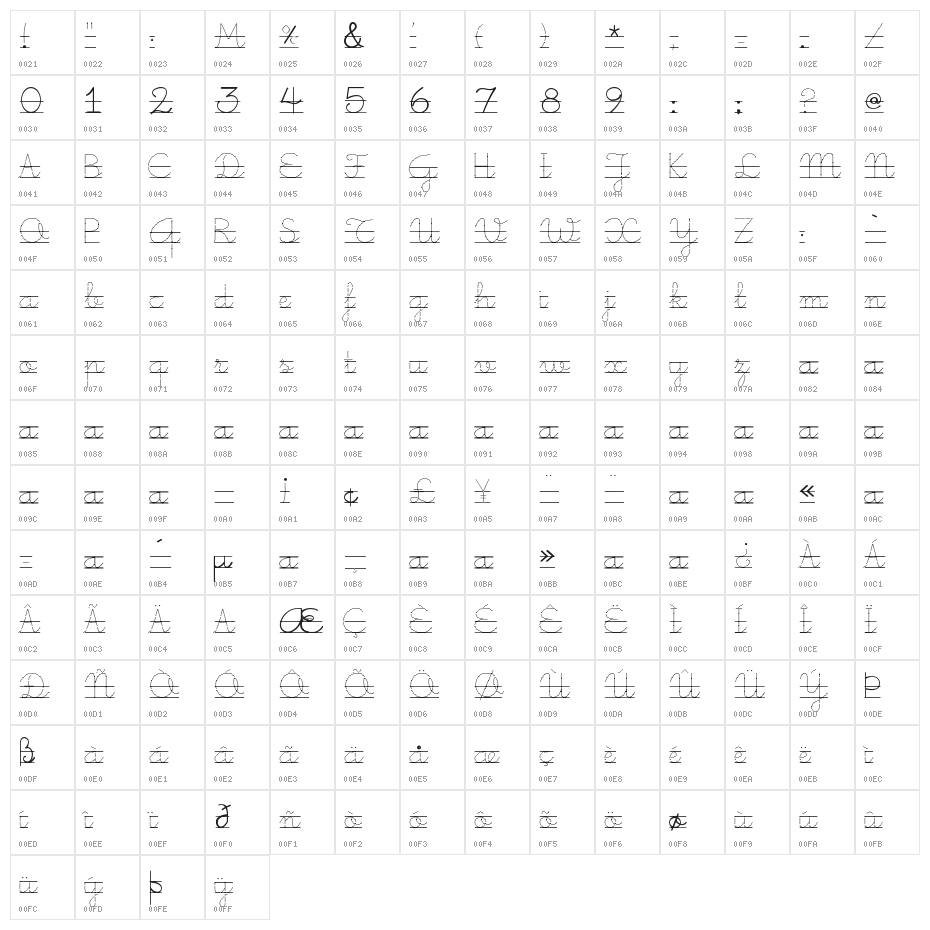 Little School 9 Character Map