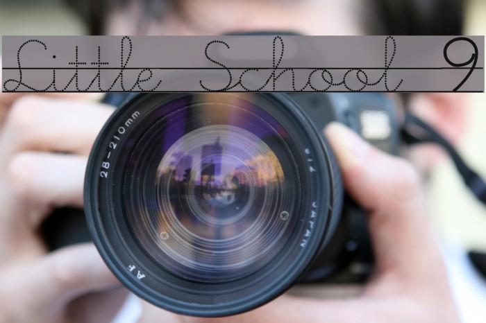 Little School 9 Font examples
