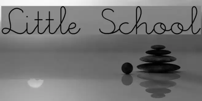 Little School Font examples