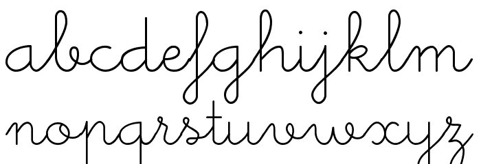 Little School Font LOWERCASE