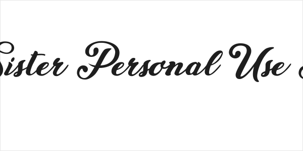 Little Sister Personal Use Regular Logo