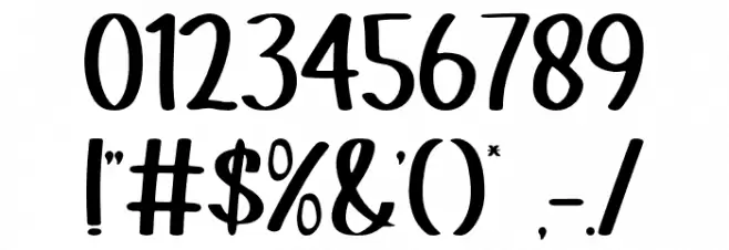 Little Smile Font OTHER CHARS