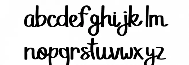 Little Smile Font LOWERCASE