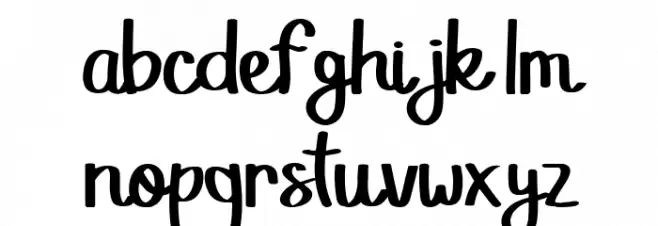 Little Smile फ़ॉन्ट लोअरकेस