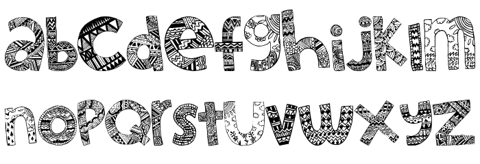 Little Snorlax Font LOWERCASE