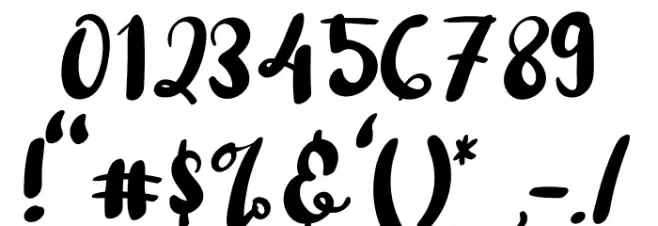 Little Snowman Font OTHER CHARS