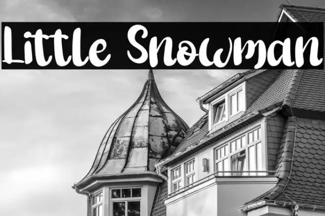 Little Snowman Font examples