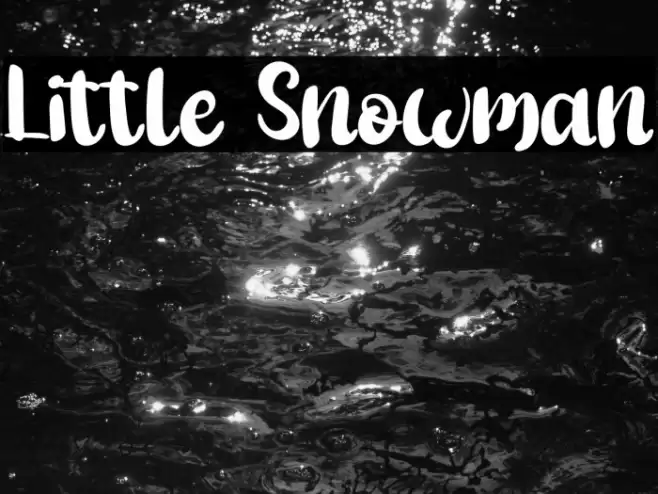 Little Snowman Font examples