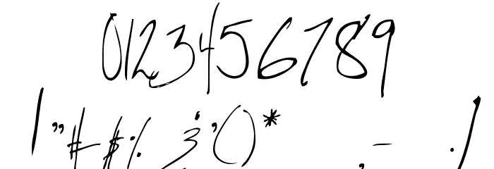 Little SparrowRegular Font OTHER CHARS